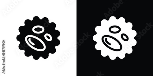 White blood cell icon collection. line stroke icon. EPS 10