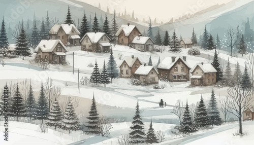 winter in the mountains