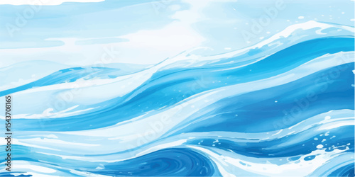 Soft Green and Blue Watercolor Wave Texture on Transparent Background for Nature-Themed Designs. Ocean-Inspired Soft Green and Blue Watercolor Background with Transparent Layer for Graphic Projects