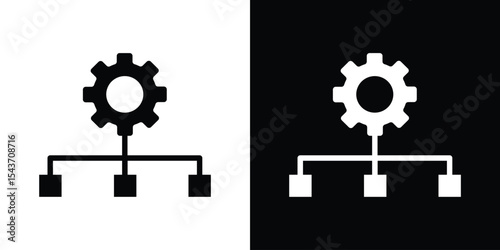 Workflow icon collection. line stroke icon. EPS 10