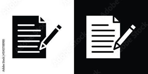 Writing icon collection. line stroke icon. EPS 10