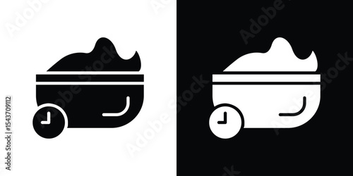 Yeast dough recipe icon collection. line stroke icon. EPS 10