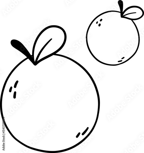 Cute Orange Outline