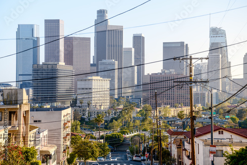 the skyline of los angeles ...