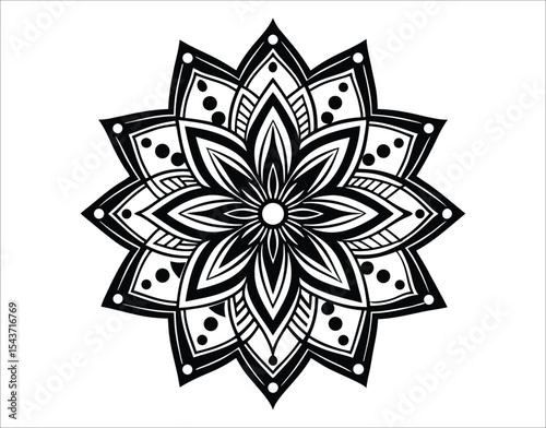 Zen Mandala Silhouette