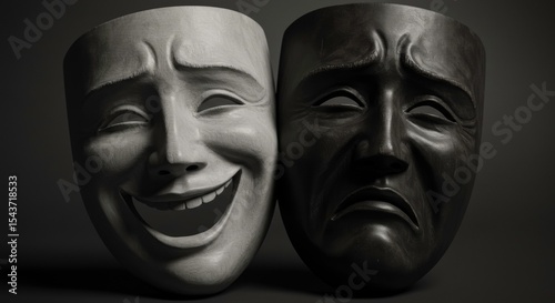 Two faces of emotion: The duality of human expression in theater masks