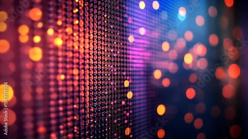 Wallpaper Mural Abstract close-up of vibrant, colorful LED lights, creating a dynamic, textured pattern Torontodigital.ca