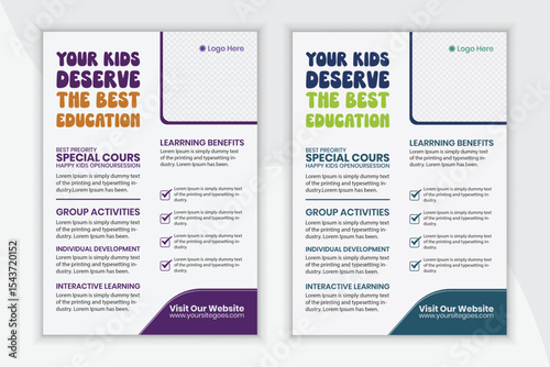 Creative School Education Flyer Template