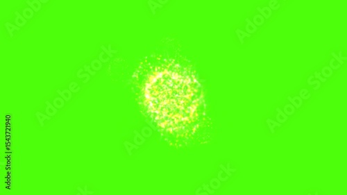 Abstract Organic Green Glow