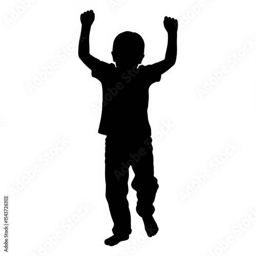 Jubilant Child Silhouette

