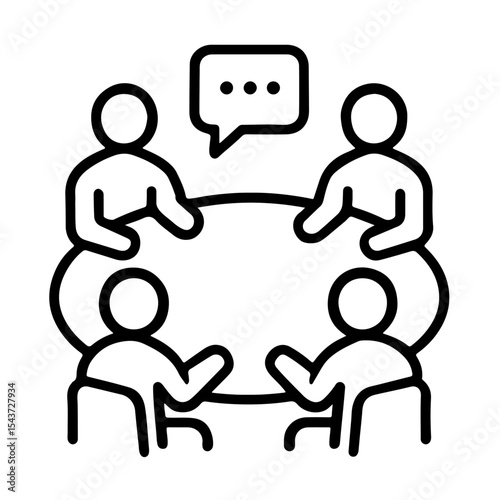 Social network speech bubbles illustrate a business team running a race, symbolizing teamwork and competition