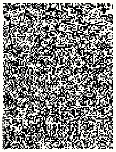 Minimilist a dense arrangement of black and white squares creating a pixelated abstract visual texture effect design vector