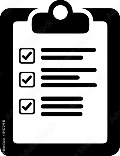 Flat Checklist Clipboard Design