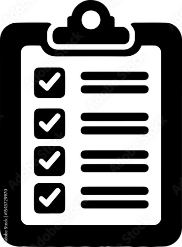 Flat Checklist Clipboard Design