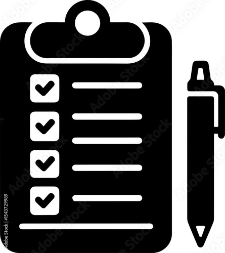 Flat Checklist Clipboard Design