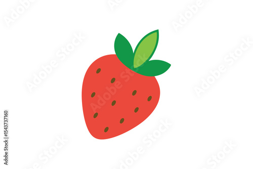 strawberry isolated on white background