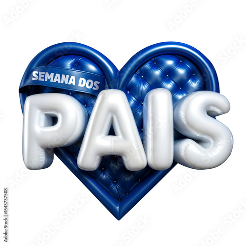 SEMANA DOS PAIS SELO 3D 