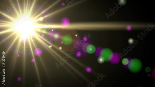 Lens flare effect for digital projects. Add visual interest to designs, enhance photos, or create futuristic and dynamic visual effects.