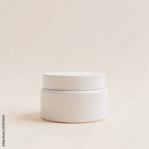 3d cosmetic mockups, cosmetic serum,cosmetic cream jar, transparent jar, without label, realistic cosmetic mockups, rock, plants, stone, background, 3d render,product mockups,photography