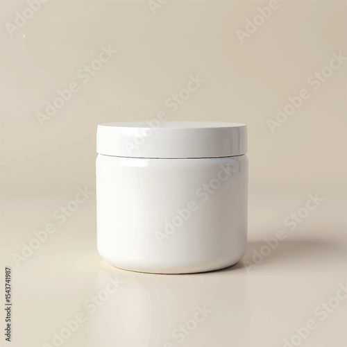3d cosmetic mockups, cosmetic serum,cosmetic cream jar, transparent jar, without label, realistic cosmetic mockups, rock, plants, stone, background, 3d render,product mockups,photography