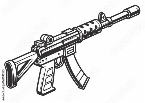 gun vector illustration