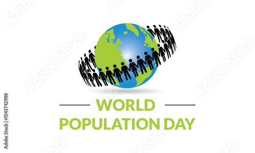Vector Happy World Population Day image fully editable high quality