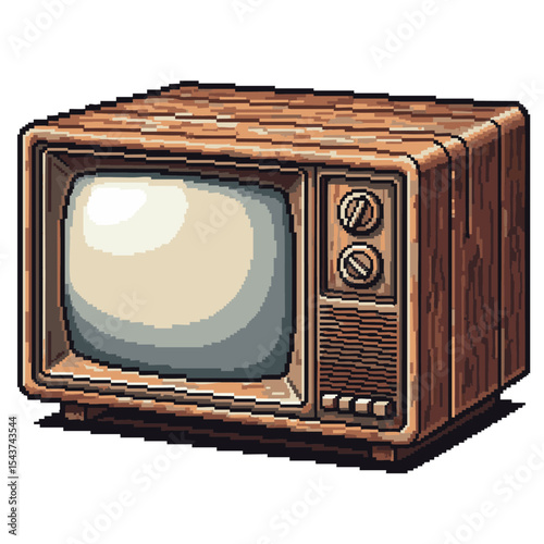 Vintage wooden television set with rounded screen evoking nostalgic charm
