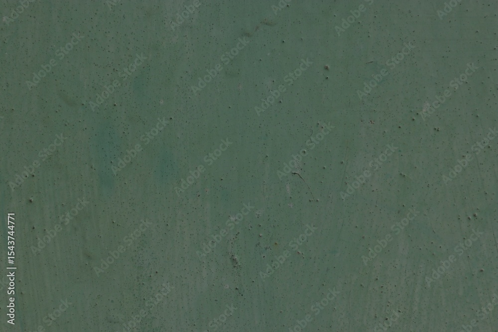 Green Painted Concrete Wall with Rough Texture and Damaged Details Green Painted Concrete Wall with Rough Texture and Damaged Details