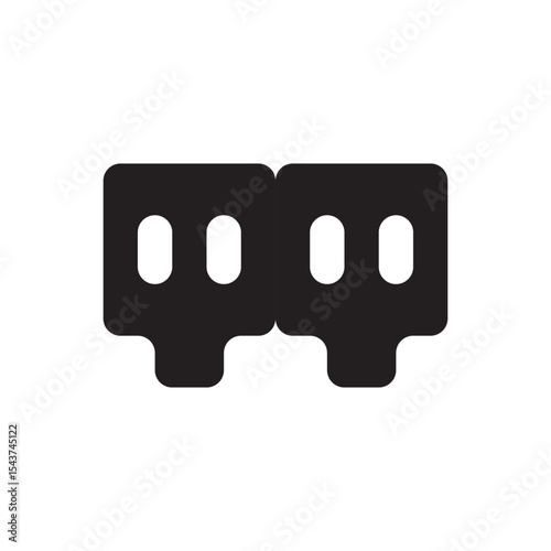 Server data storage icon. Server or database icon for tech infrastructure, cloud storage, or backend systems.