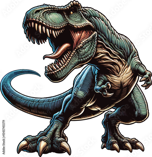 Dinosaurs Vector image Scalable, Printable, editable Collection