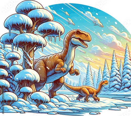 Dinosaurs Vector image Scalable, Printable, editable Collection
