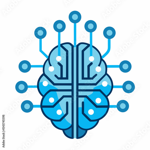 Artificial Intelligence Brain Icon