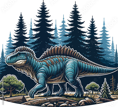 Dinosaurs Vector image Scalable, Printable, editable Collection
