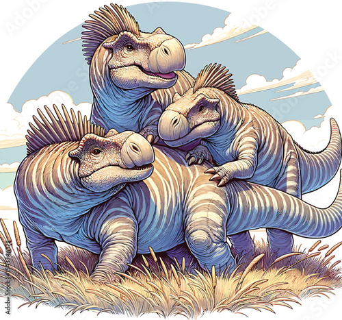 Dinosaurs Vector image Scalable, Printable, editable Collection