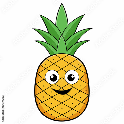 pineapple cartoon illustration
