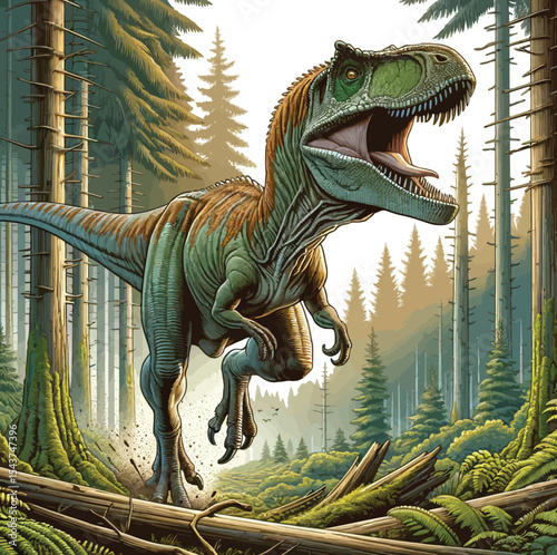 Dinosaurs Vector image Scalable, Printable, editable Collection