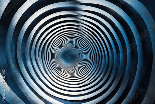 A spiral based geometric pattern with concentric circles and radiating lines