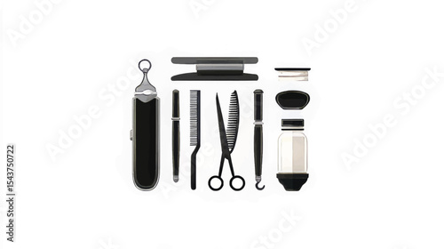 Professional Barber Supplies: Grooming Tools and Haircut Accessories Collection