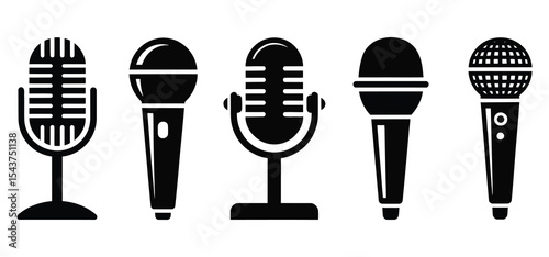 Vector Set of Microphones for Audio and Podcast Design

