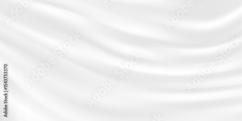 White gray satin texture that is white silver fabric silk panorama background with beautiful soft blur pattern natural.