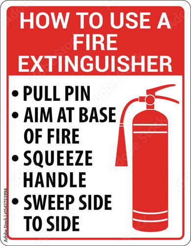 Red Fire extinguisher. Firefighters tools for flame fighting attention colored vector symbol for fire station, Fire extinguisher sign, vector illustration