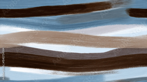 Abstract blue and brown sketched stripes.