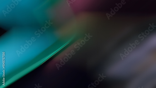 Abstract dark background with vibrant teal and subtle light streaks, perfect for futuristic tech or digital art designs