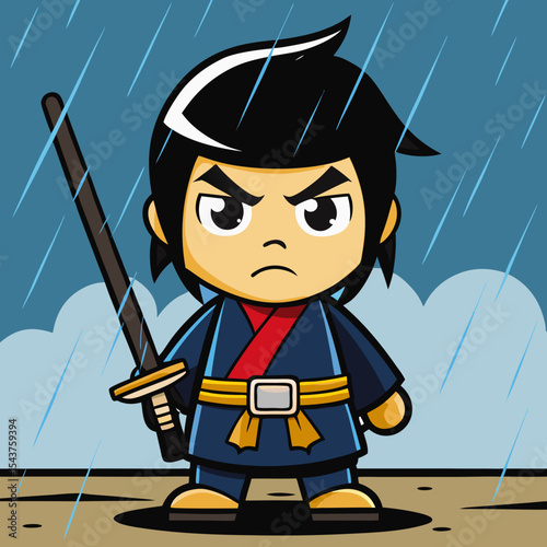 cartoon pirate with a sword
