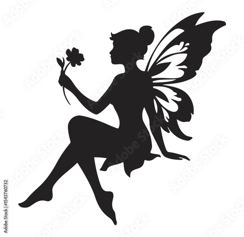 Silhouette of a fairy