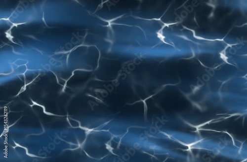 A mesmerizing abstract background featuring underwater light reflections on a dark blue surface. Mimics ripples and shimmering light patterns found in swimming pools or deep ocean water