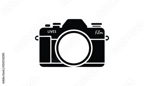 Photo camera vector silhouette
