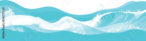 A peaceful abstract watercolor background in soft blue and green tones, resembling the calm ocean. Ideal for web design, stationery, and digital backdrops.

