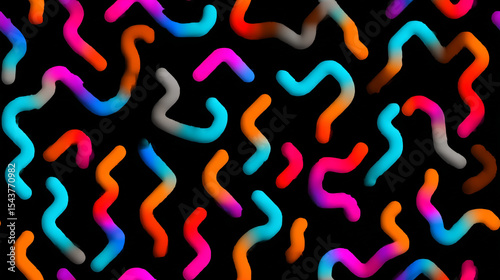 Hype neon pattern.
