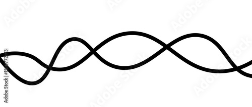 Minimal abstract background with thin black wave lines flowing smoothly across a white backdrop, elegant curves, high contrast, clean and modern design, vector style, no texture, no gradient.